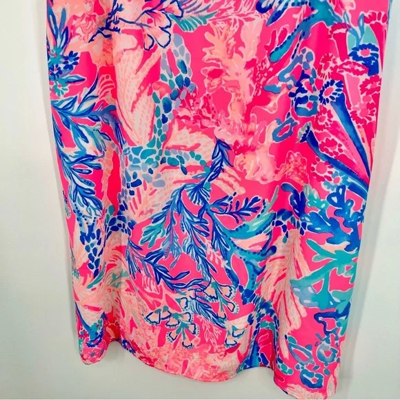 Lilly Pulitzer Lexi Mini Dress Light Paschia Pink Aquadesiac Coral Floral Medium - Picture 12 of 12